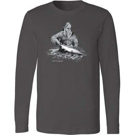 Rep Your Water - Squatch and Release Long-Sleeve T-Shirt - Men's - Gray