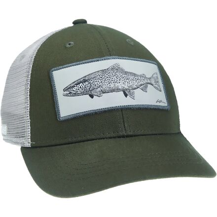 Rep Your Water - Wild Brown Artist Series Mesh Back Hat - Green/Light Gray