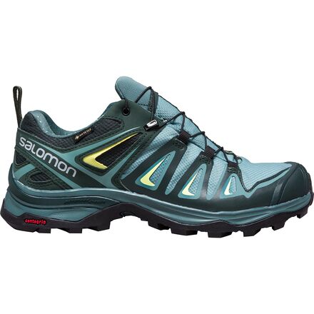 Salomon - X Ultra 3 GTX Hiking Shoe - Women's - Artic/Darkest Spruce/Sunny Lime