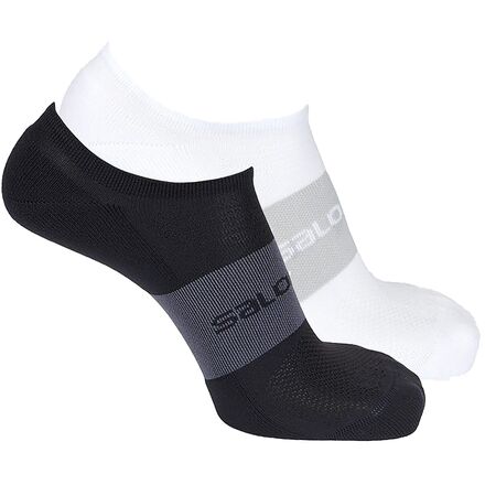 Salomon - Sonic Running Sock - 2-Pack - Black/White
