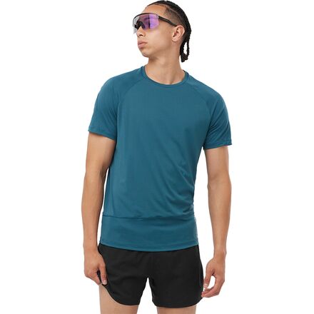 Salomon - Cross Run Graphic T-Shirt - Men's - Deep Dive