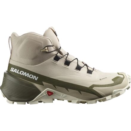 Salomon - Cross Hike 2 Mid GTX Boot - Women's - Feather Grey/Olive Night/White