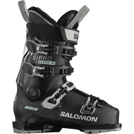 Salomon - S/Pro Alpha 80 Ski Boot - 2023 - Women's - Black/White/Moss/Silver