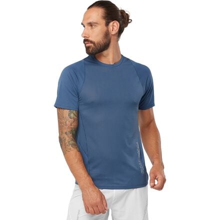 Salomon - Sense Aero Short-Sleeve T-Shirt - Men's - Dark Denim