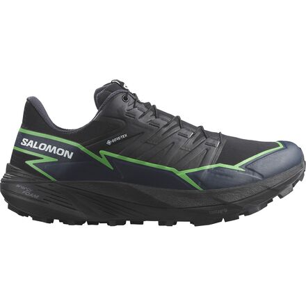 Salomon - Thundercross GORE-TEX Trail Running Shoe - Men's - Black/Green Gecko/Black
