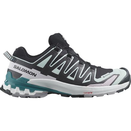 Salomon - XA Pro 3D V9 GORE-TEX Trail Running Shoe - Women's - Black/Bleached Aqua/Harbor Blue