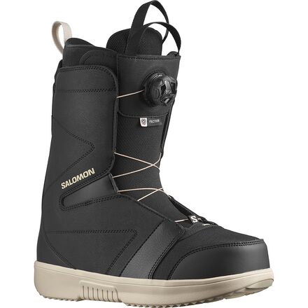 Salomon - Faction BOA Snowboard Boot - 2024 - Black/Black/Rainy Day