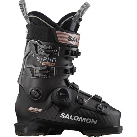 Salomon - S/Pro Supra Boa 95 GW Ski Boot - 2024 - Women's - Black/Beluga/Pink Gold
