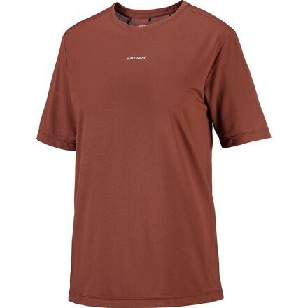 Salomon - Shakeout Core Short-Sleeve T-Shirt - Women's - Burnt Umber