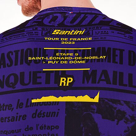 Santini - TDF 2023 Official Puy de Dome Jersey - Men's