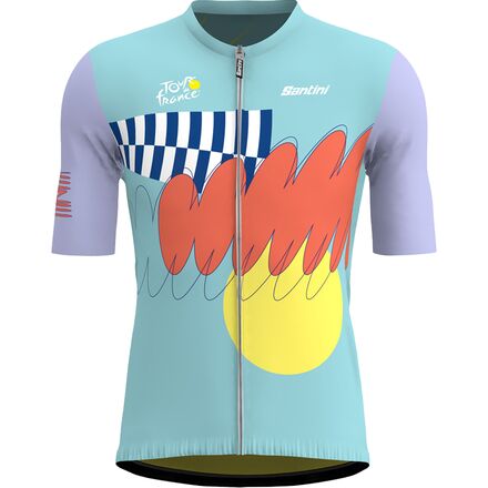 Santini - TDF Official Nice Cycling Jersey - Men's - Print