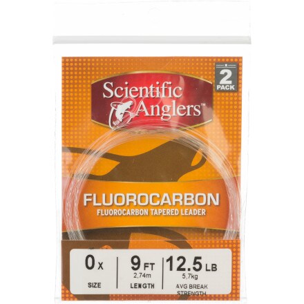 Scientific Anglers - Fluorocarbon Freshwater/Saltwater Tapered Leader - 2-Pack