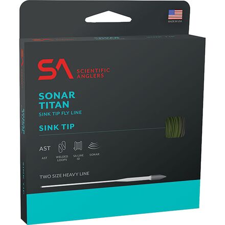 Scientific Anglers - Sonar Titan Sink Tip Fly Line - Willow/Moss/Dark Green