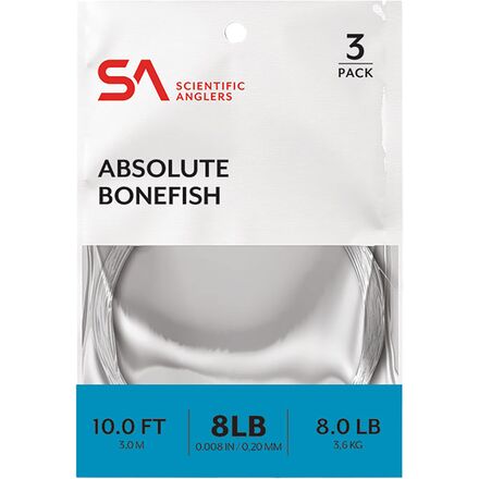 Scientific Anglers - Absolute Bonefish 10-Foot Leader - 3-Pack - Clear