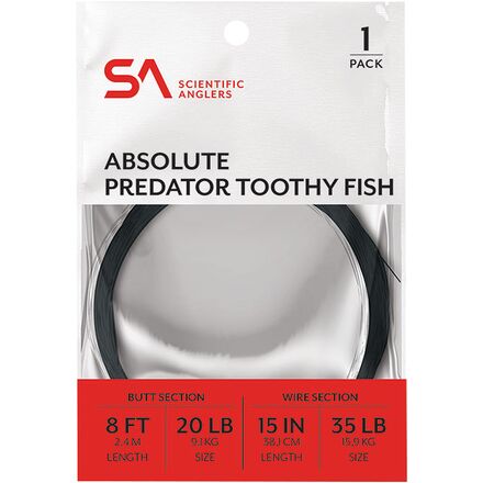 Scientific Anglers - Absolute Predator Toothy Fish Leader - Black