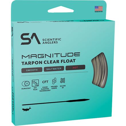 Scientific Anglers - Magnitude Smooth Tarpon 12ft Clear Float Tip Line - Sand/Clear