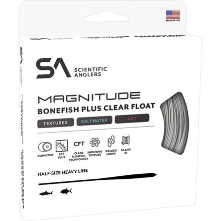 Scientific Anglers - Magnitude Textured Bonefish Plus 10ft Clear Float Tip Line - Ivory/Clear