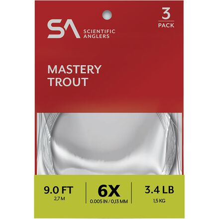 Mastery Trout 9Ft Leader - 3-Pack