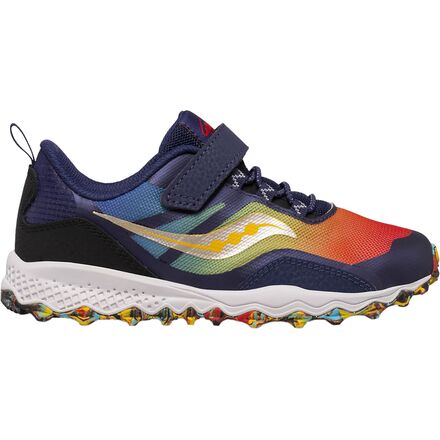 Saucony - Peregrine 12 Shield A/C Sneaker - Boys' - Blue/Red/Yellow