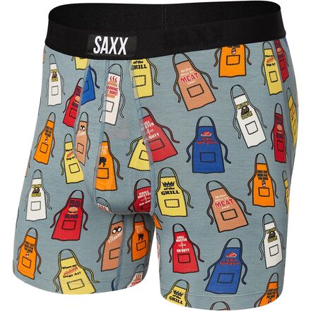 SAXX - Ultra Boxer Brief + Fly - Men's - Grillicious/Washed Green