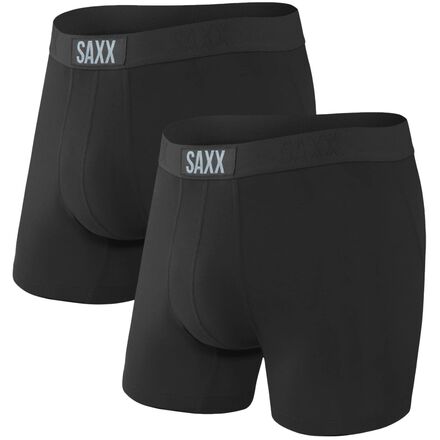 SAXX - Vibe Modern Fit Boxer - 2 Pack - Men's  - Black/Black