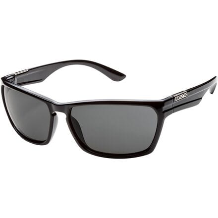 Suncloud Polarized Optics - Cutout Polarized Sunglasses - Black/Polarized Gray