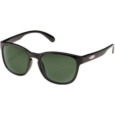 Suncloud Polarized Optics - Loveseat Polarized Sunglasses - Black/Polarized Gray Green