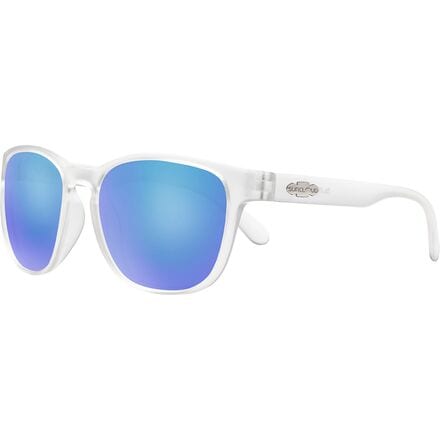 Suncloud Polarized Optics - Loveseat Polarized Sunglasses - Matte Crystal/Polar Blue Mirror