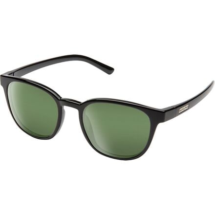 Suncloud Polarized Optics - Montecito Polarized Sunglasses - Black/Polarized Gray Green