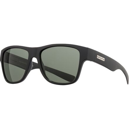 Suncloud Polarized Optics - Redondo Polarized Sunglasses - Matte Black/Polarized Gray Green
