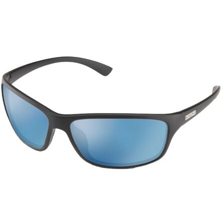Suncloud Polarized Optics - Sentry Polarized Sunglasses - Matte Black/Polarized Blue Mirror