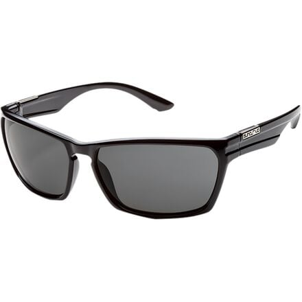 Suncloud Polarized Optics - Cutout Polarized Sunglasses - Black/Polar Gray