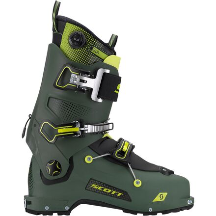 Scott - Freeguide Carbon Alpine Touring Boot - 2023 - Military Green/Yellow