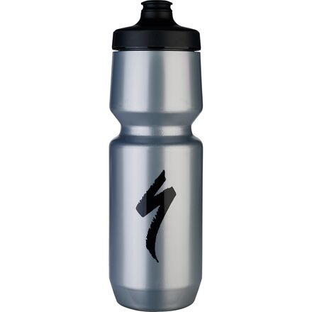 Specialized - Purist WaterGate Water Bottle - Silver/Black S-Logo