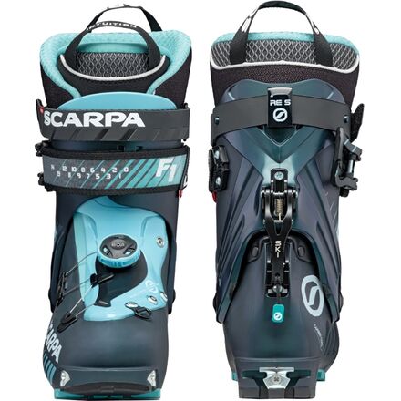 Scarpa - F1 Alpine Touring Boot - 2022 - Women's - Anthracite/Aqua