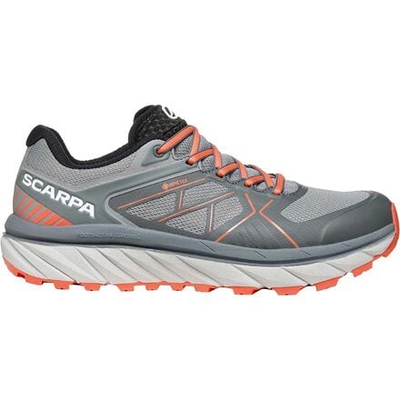 Scarpa - Spin Infinity GTX Trail Running Shoe - Women's - Gray/Coral Red