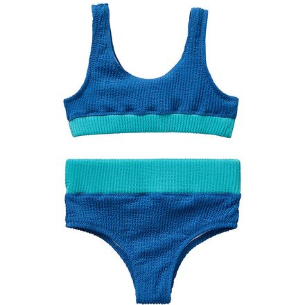 Crinkle Two Piece Swimsuit - Girls'