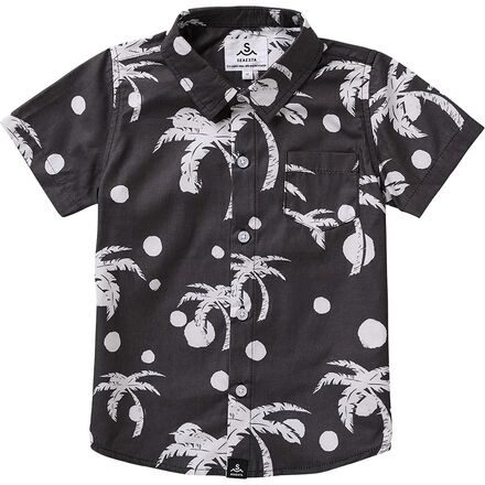 Palm Tree Polka Dots Button Up Shirt - Toddler Boys'
