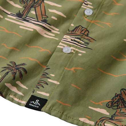 Seaesta Surf - Surfing Cowboy Button Up Shirt - Toddler Boys'