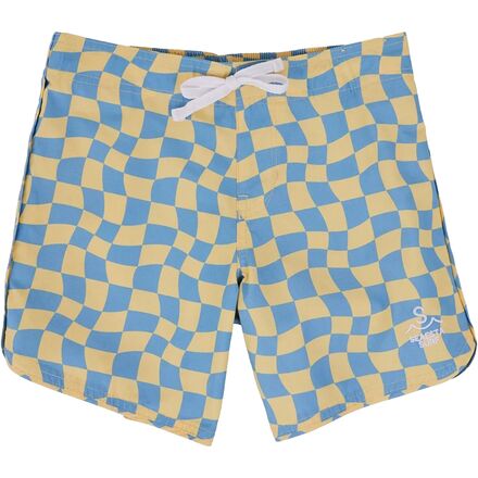 Wavy Checks Boardshort - Boys'