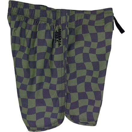 Seaesta Surf - Wavy Checks Boardshort - Boys'