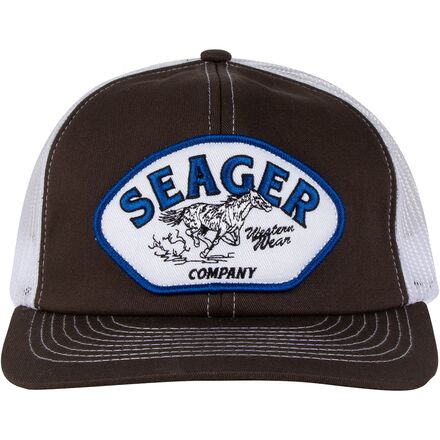 Seager Co. - Heritage Mesh Snapback Hat - Brown