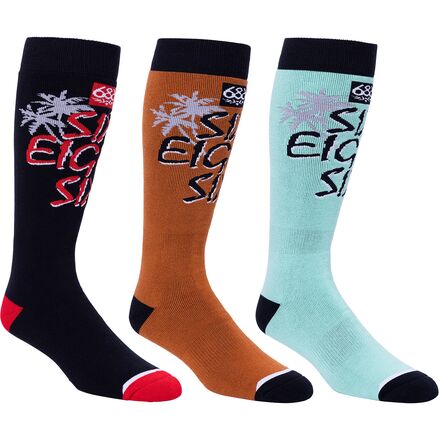 686 - Vibes Sock - 3-Pack - Assorted