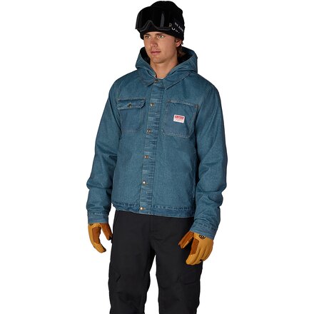 Deconstructed Denim Insulated Jacket - Men's
