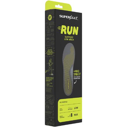 Superfeet - Run Support Low Arch V2 Footbed