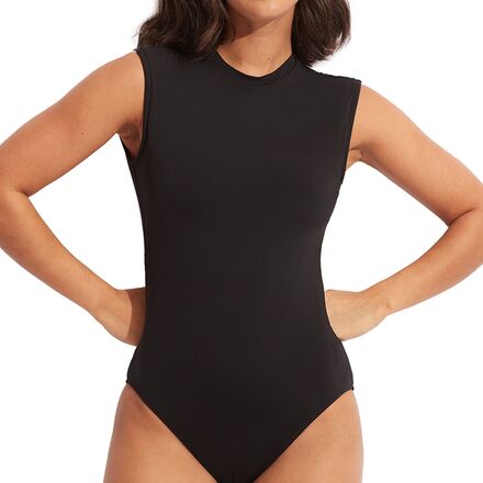 Seafolly - Active Cap Sleeve Maillot One Piece Swimsuit - Women's