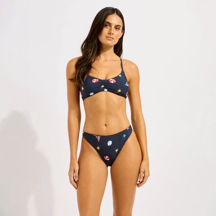 Seafolly - Beach Club High Leg Bikini Bottom - Women's
