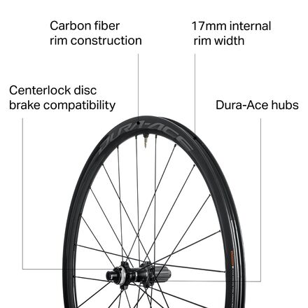 Shimano - Dura-Ace 9170 C40 Carbon Disc Brake Road Wheelset - Tubeless