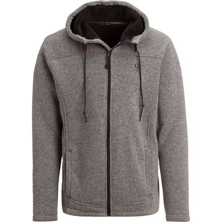 stoic sherpa lined hooded cardigan