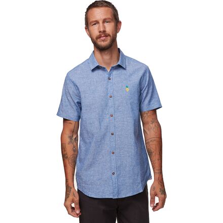 Stoic - Crosshatch Linen Short-Sleeve Button-Down Shirt - Men's